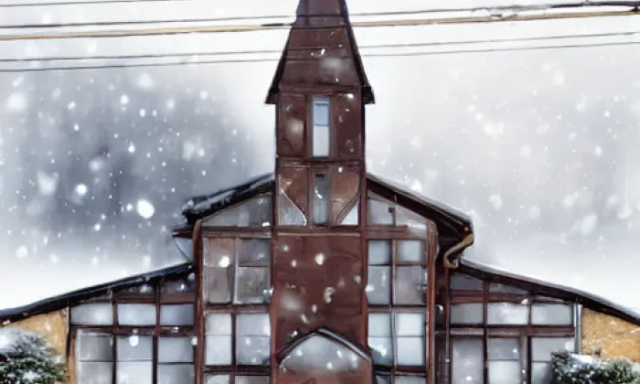 kostel Nanebevstoupení Páně (Nové Sedlo) – winter
