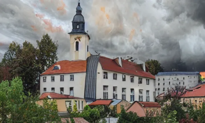 Kostel Nanebevstoupení Páně v Borotíně – autumn