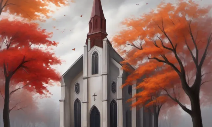Kostel Nanebevzetí Panny Marie – autumn