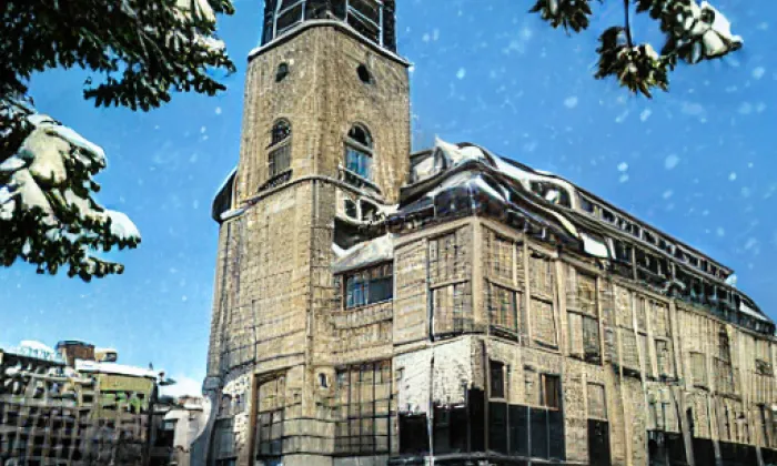 Kostel Nanebevzetí Panny Marie (Úžice) – winter