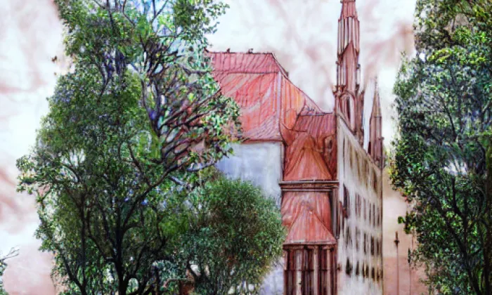 Kostel Nanebevzetí Panny Marie (Žalmanov) – noc