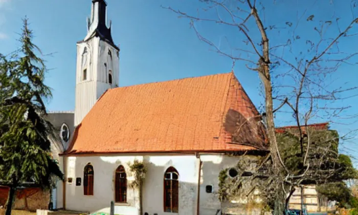 kostel Nanebevzetí Panny Marie (Blučina) – noc