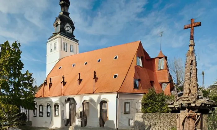 kostel Nanebevzetí Panny Marie (Blučina) – zima