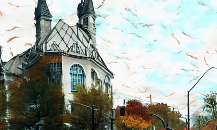 Kostel Nanebevzetí Panny Marie (Budišov nad Budišovkou) – autumn