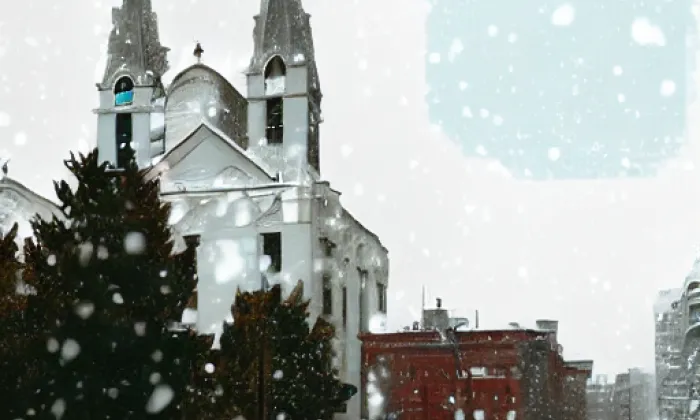 Kostel Nanebevzetí Panny Marie (Budišov nad Budišovkou) – winter