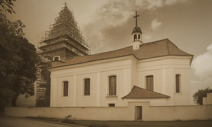 Kostel Nanebevzetí Panny Marie (Chorušice) – historická rekonstrukce