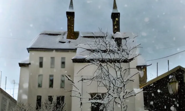kostel Nanebevzetí Panny Marie (Cholina) – winter