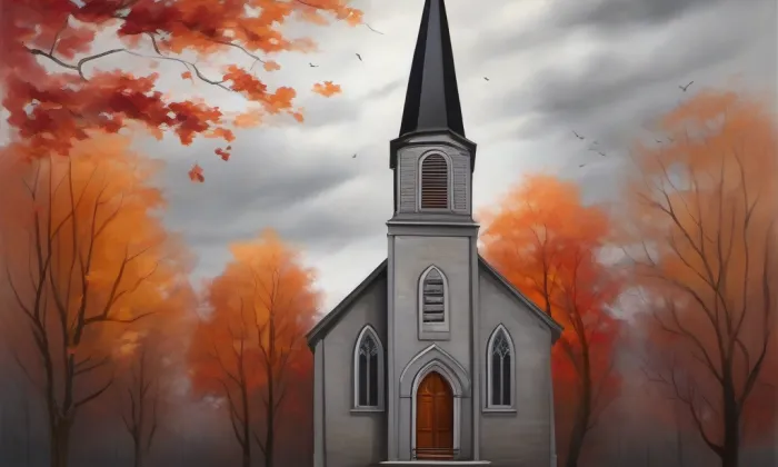 kostel Nanebevzetí Panny Marie (Drahov) – autumn