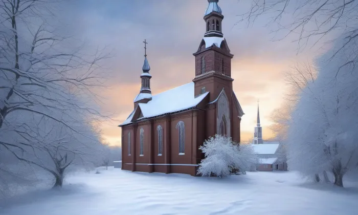 kostel Nanebevzetí Panny Marie (Drahov) – winter