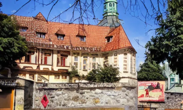 Kostel Nanebevzetí Panny Marie (Lobkovice) – akvarel
