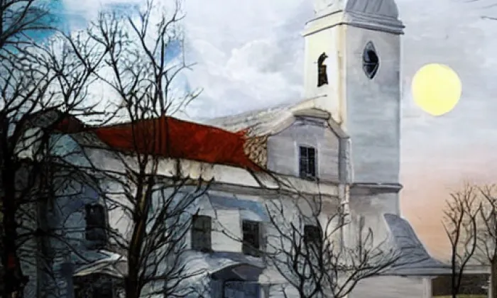 kostel Nanebevzetí Panny Marie (Olbramkostel) – noc