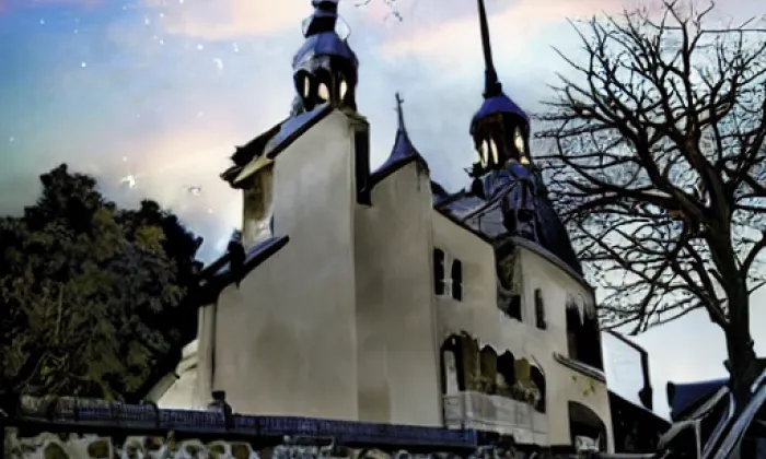 Kostel Nanebevzetí Panny Marie (Orlice) – noc
