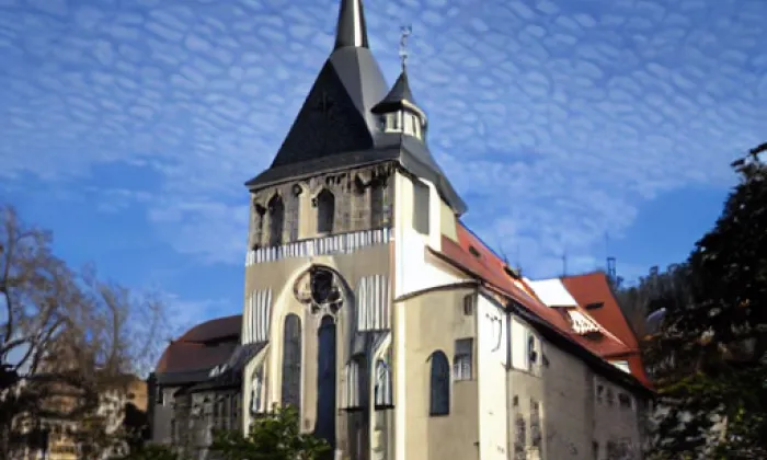 Kostel Nanebevzetí Panny Marie (Sušice III) – akvarel