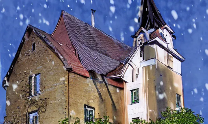 Kostel Nanebevzetí Panny Marie (Trhové Sviny) – winter