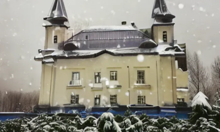 Kostel Nanebevzetí Panny Marie (Velká Jesenice) – zima