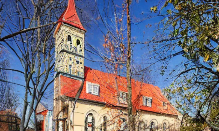 Kostel Nanebevzetí Panny Marie (Velichov) – zima