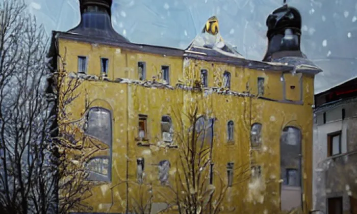 Kostel Nanebevzetí Panny Marie (Zlaté Hory) – winter
