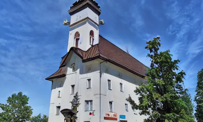 Kostel Nanebevzetí Panny Marie na Cínovci – jaro