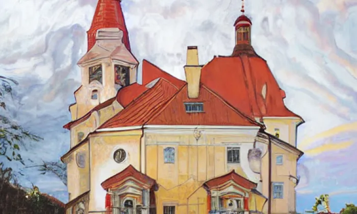 Kostel Narození Panny Marie (Úbislavice) – summer