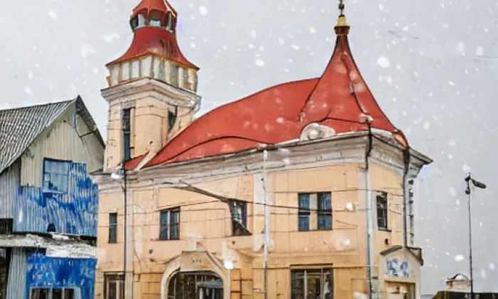 Kostel Narození Panny Marie (Úbislavice) – winter