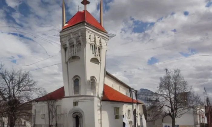 Kostel Narození Panny Marie (Chabařovice) – akvarel