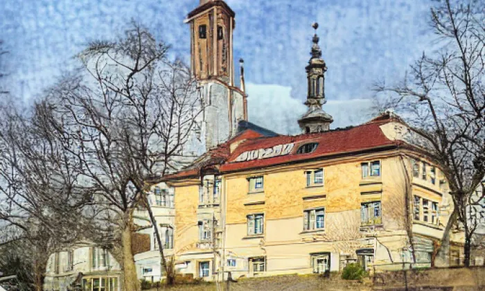 kostel Narození Panny Marie (Choťovice) – winter