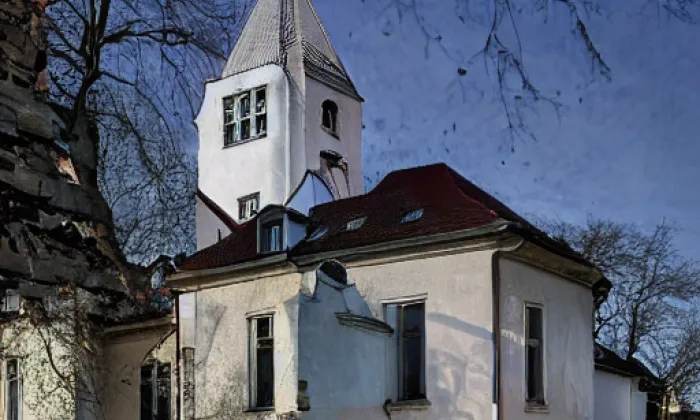 kostel Narození Panny Marie (Dolní Bukovsko) – noc