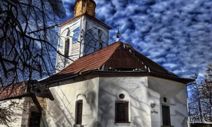 kostel Narození Panny Marie (Dolní Bukovsko) – zima