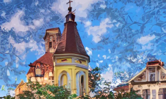 Kostel Narození Panny Marie (Mory) – summer