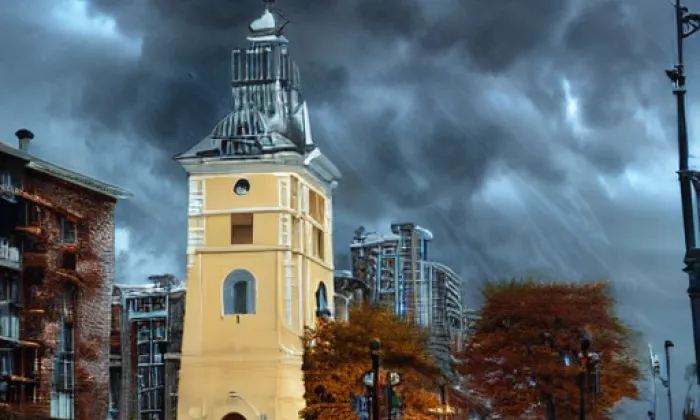 Kostel Narození Panny Marie (Nový Malín) – autumn