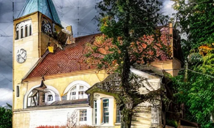 Kostel Narození Panny Marie (Starý Plzenec) – autumn