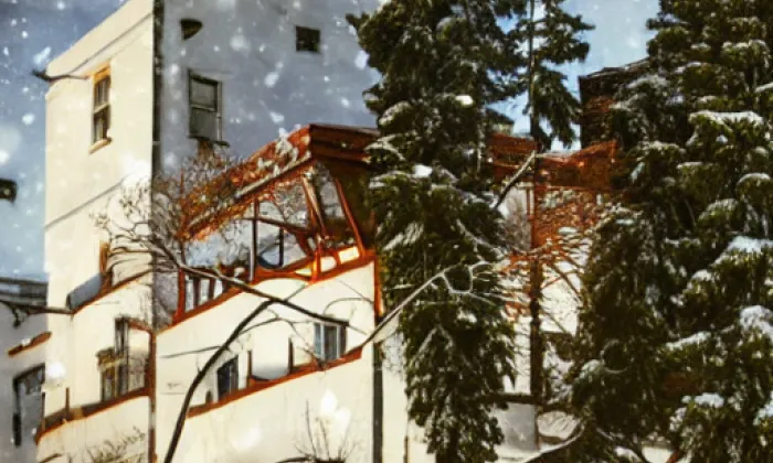 Kostel Narození Panny Marie (Starý Plzenec) – winter