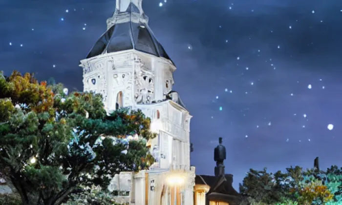 kostel Narození Panny Marie (Starý Bohumín) – noc