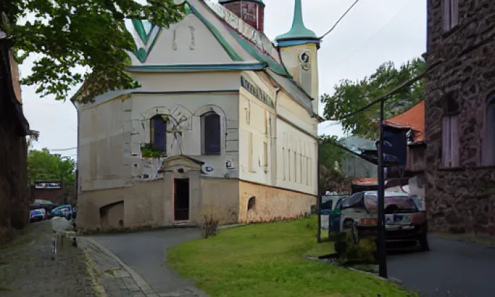 Kostel Narození Panny Marie (Sudoměř) – akvarel