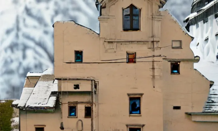 Kostel Narození Panny Marie v Hrušovanech – winter