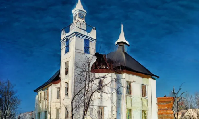 Kostel Narození Panny Marie v Miličíně – winter