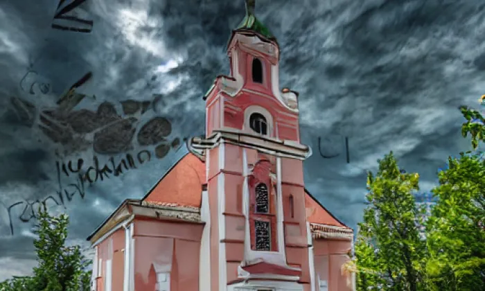kostel Narození Panny Marie ve Štípě – zima