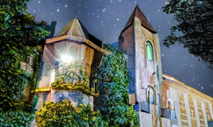 Kostel Narození svatého Jana Křtitele (Přibyslav) – noc