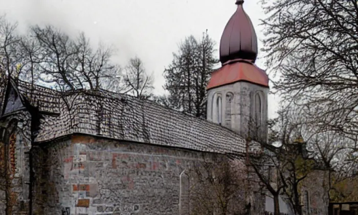 Kostel Narození svatého Jana Křtitele (Vysoká) – zima