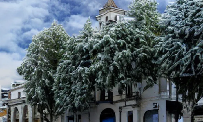 Kostel Narození svatého Jana Křtitele (Okrouhlé Hradiště) – winter