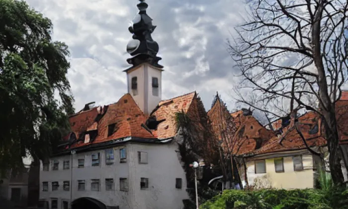 kostel Narození svatého Jana Křtitele (Desná) – autumn