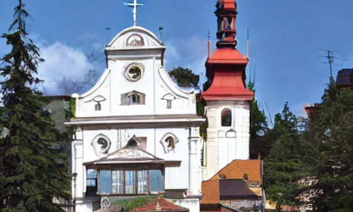 Kostel Navštívení Panny Marie (Blatno) – summer