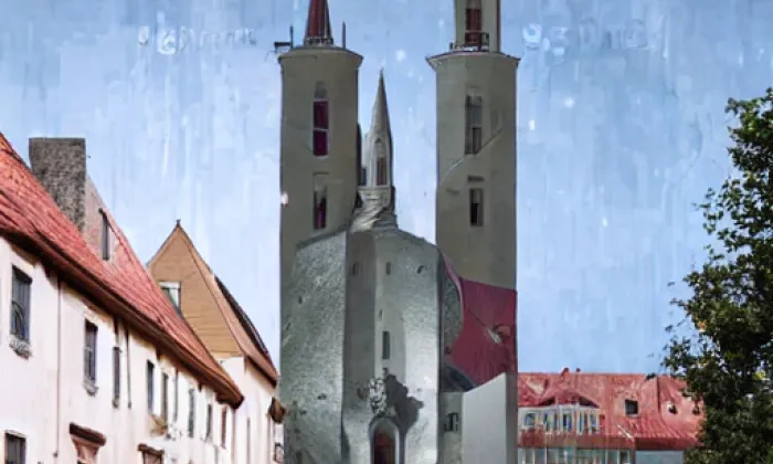 kostel Navštívení Panny Marie (Milevsko) – noc