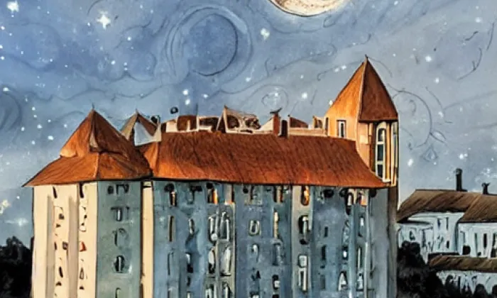 kostel Navštívení Panny Marie (Mistřín) – noc