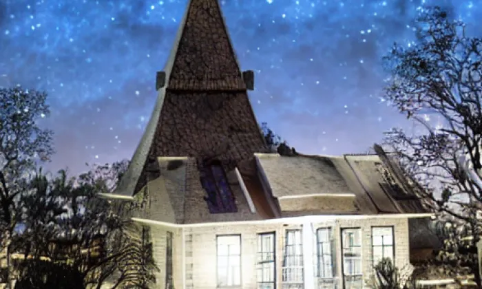 Kostel Navštívení Panny Marie (Moldava) – noc