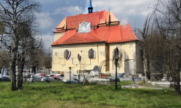 Kostel Navštívení Panny Marie (Slatina nad Úpou) – zima