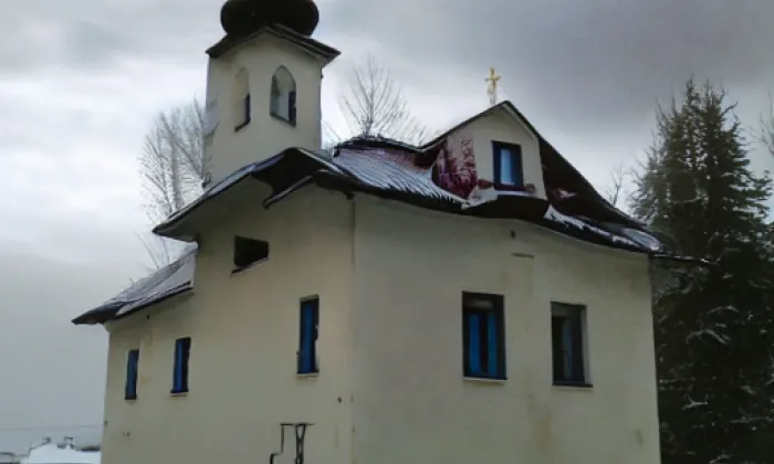 kostel Navštívení Panny Marie (Soběšovice) – winter