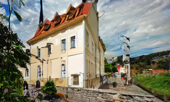Kostel Navštívení Panny Marie v Křešicích – jaro