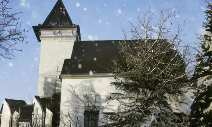 kostel Nejsvětější Trojice (Žatčany) – winter