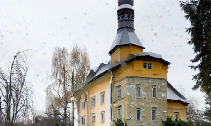 Kostel Nejsvětější Trojice (Český Dub II) – winter